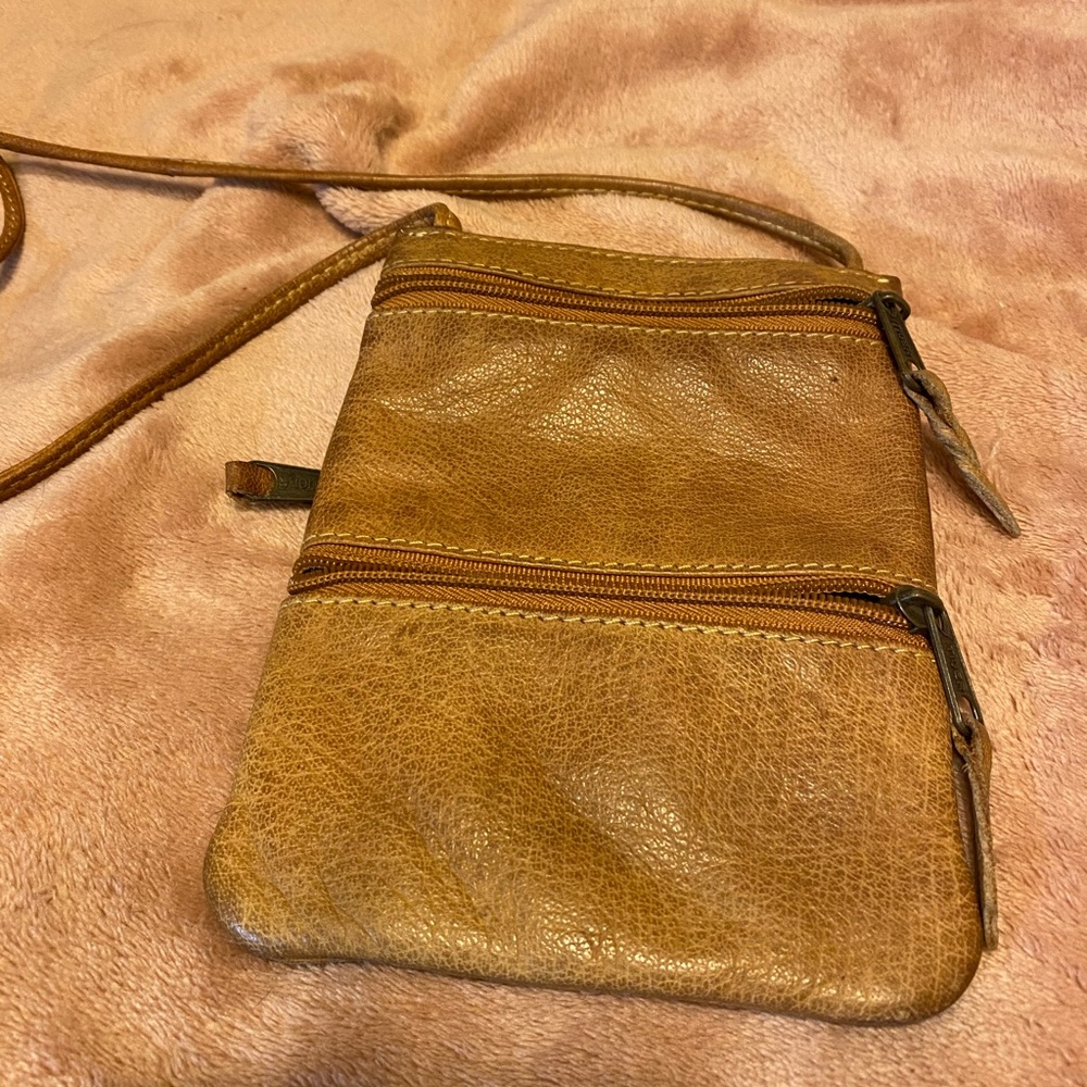 Leather Crossbody bag.